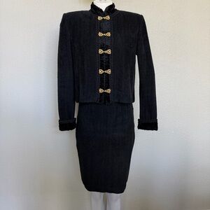 St. John Coordinating Knit Jacket & Skirt Set